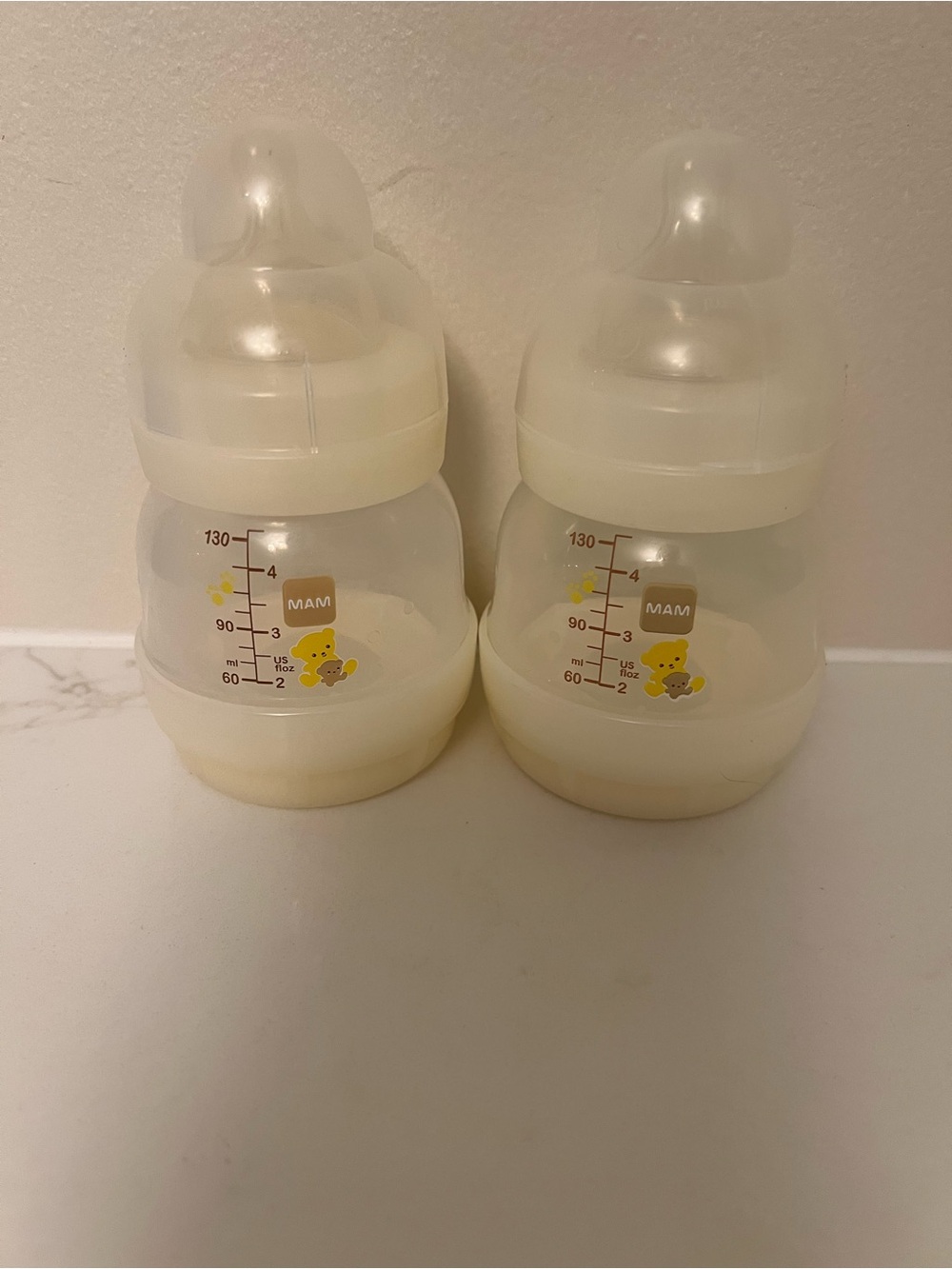 MAM Baby Bottles - Cream (Set of 2)